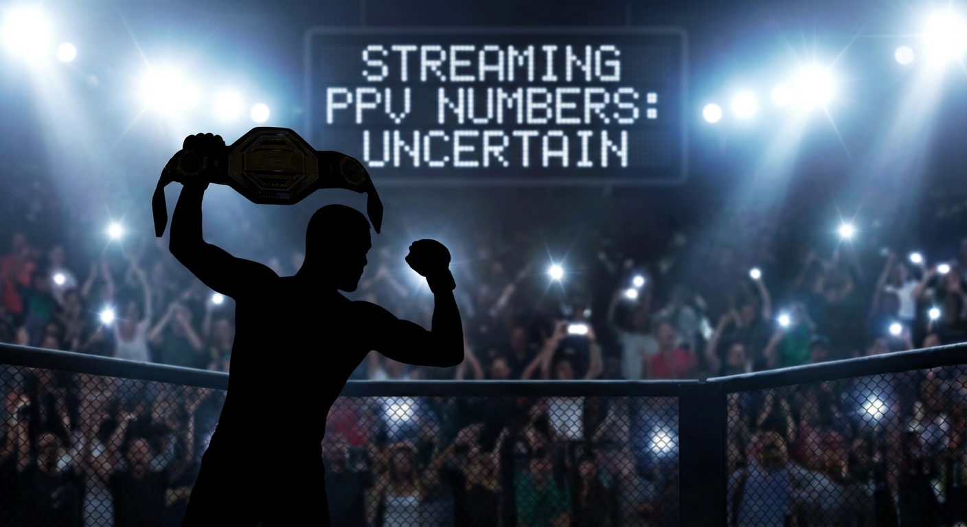 UFC fighter with championship belt in Octagon