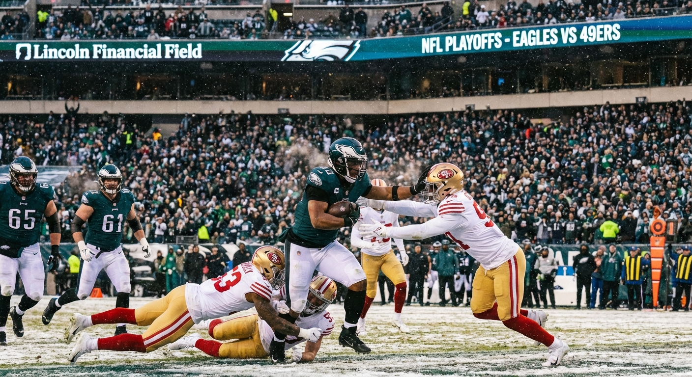Saquon Barkley running against 49ers defense