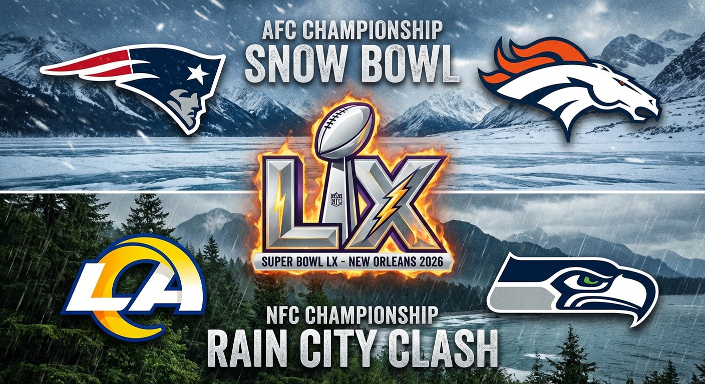Conference Championship Preview: Four Teams, One Goal, Super Bowl LX